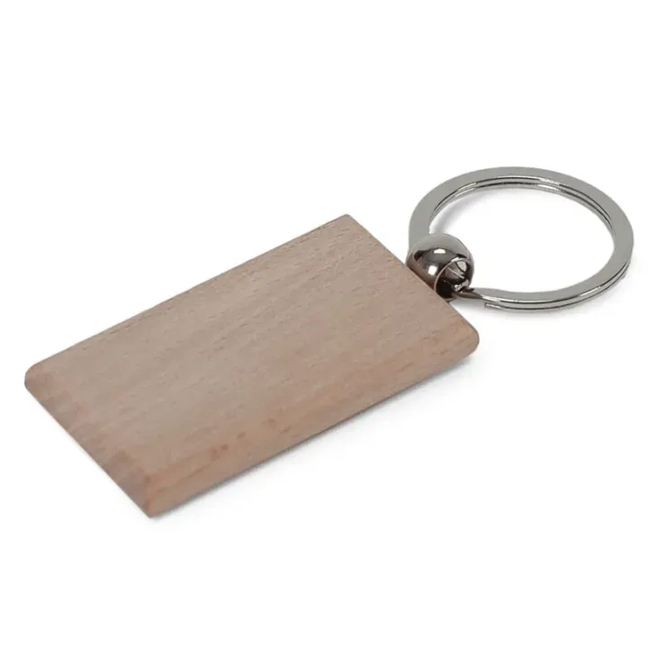 Key ring wood rectangular - LT99713 (N0093)